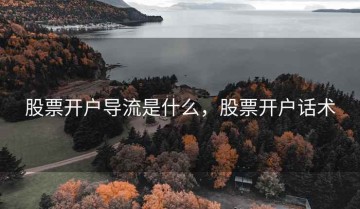 股票开户导流是什么，股票开户话术