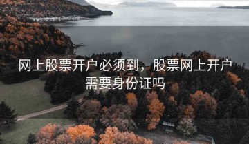 网上股票开户必须到，股票网上开户需要身份证吗