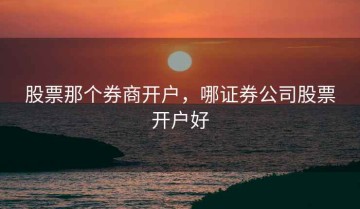 股票那个券商开户，哪证券公司股票开户好