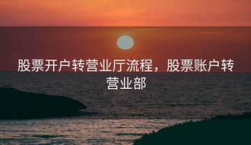 股票开户转营业厅流程，股票账户转营业部