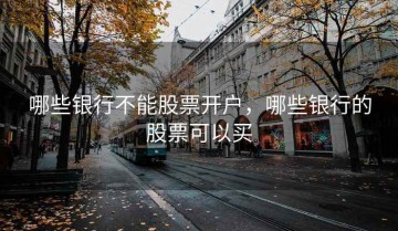 哪些银行不能股票开户，哪些银行的股票可以买