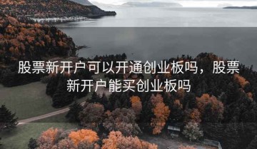股票新开户可以开通创业板吗，股票新开户能买创业板吗