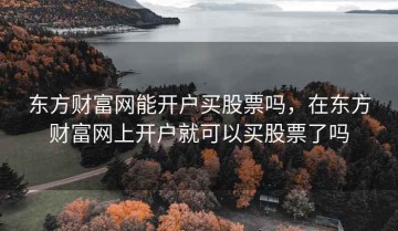 东方财富网能开户买股票吗，在东方财富网上开户就可以买股票了吗