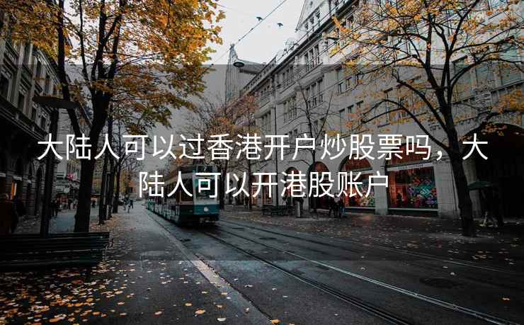 大陆人可以过香港开户炒股票吗，大陆人可以开港股账户