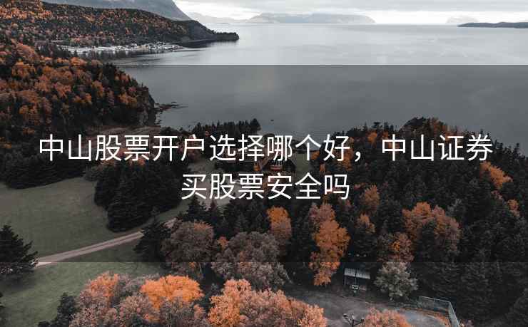 中山股票开户选择哪个好,中山证券买股票安全吗 中山股票开户选择哪个好,中山证券买股票安全吗