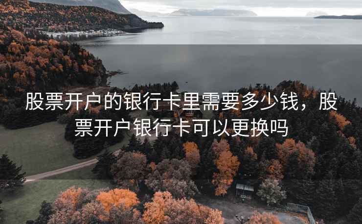 股票开户的银行卡里需要多少钱，股票开户银行卡可以更换吗