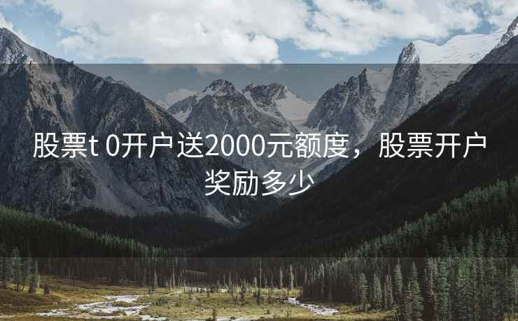股票t 0开户送2000元额度,股票开户奖励多少 股票t 0开户送2000元额度,股票开户奖励多少